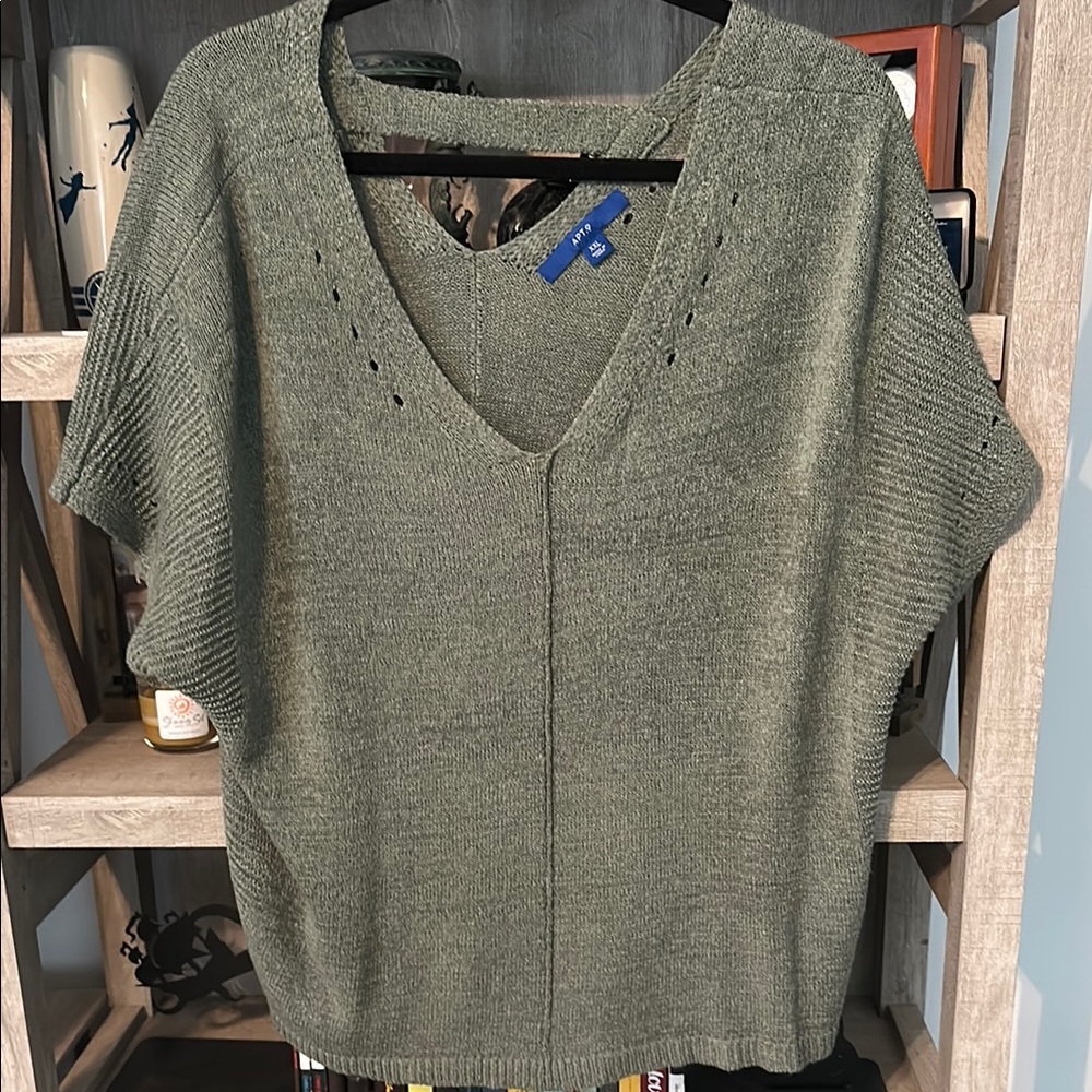 Apt. 9 Gray Knit Sweater
